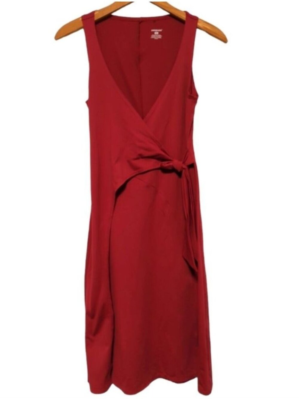 Wrap It Up Burgundy Faux Wrap Dress